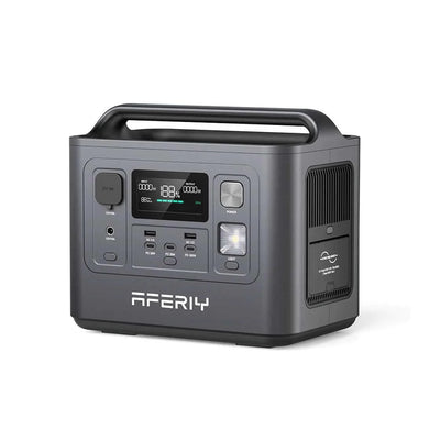 800 Watt Portable Power Station - 512Wh: AFERIY P010 - Front View
