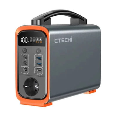 240 Watt Portable Power Station - 240Wh: CTECHi GT200 | Front View Angled Right