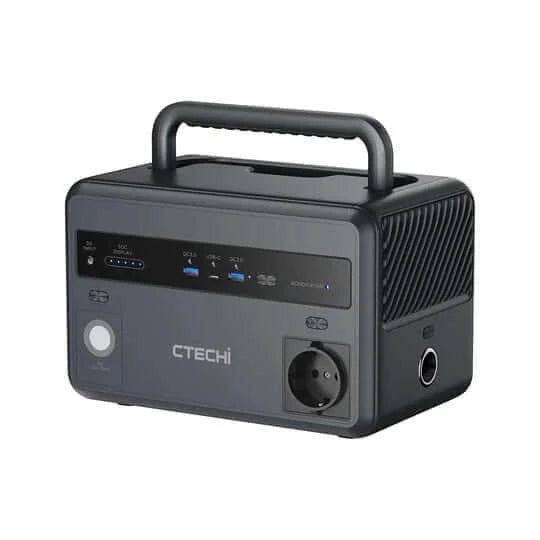 300 Watt Portable Power Station - 299Wh: CTECHi GT300 | Front View Angled Right