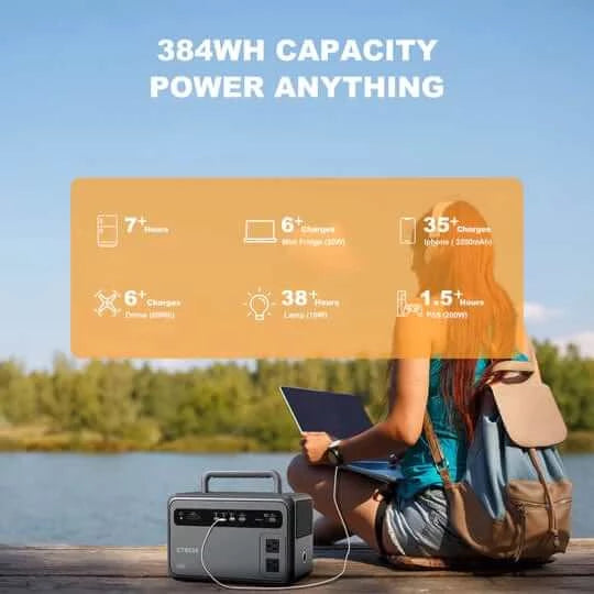 600 Watt Portable Power Station - 384Wh: CTECHi GT600