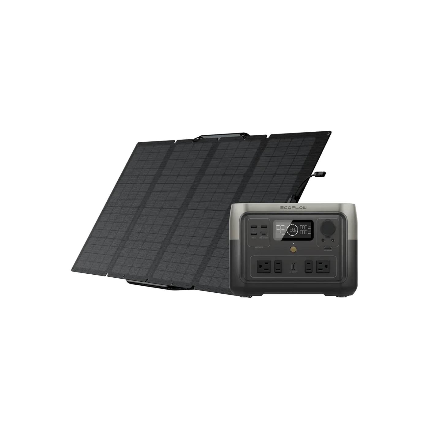 500 Watt Solar Generator For Camping (160 Solar Watts): EcoFlow