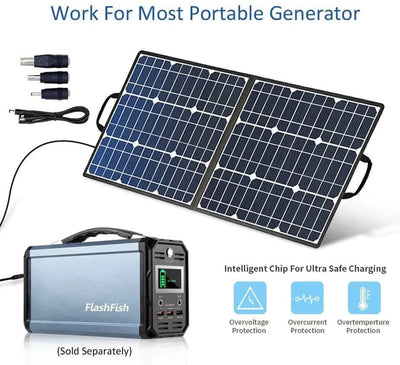 50 Watt Portable Solar Panel: FlashFish SP50