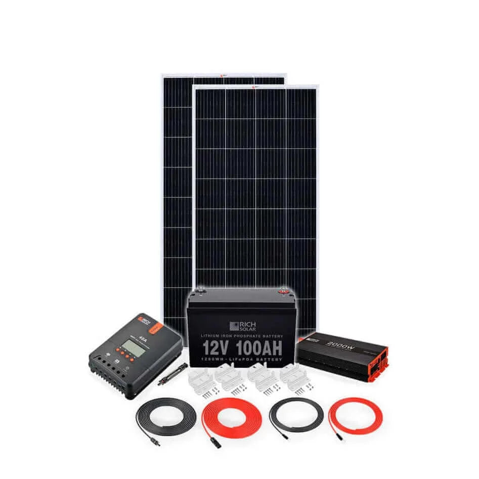 400 Solar Watt Off Grid Solar Power System: Rich Solar