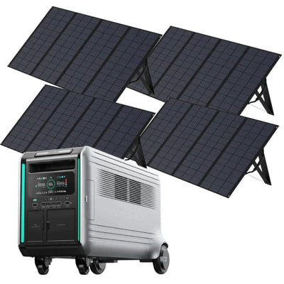 3,600 Watt, 4608Wh Solar Generator For Home (400-1600 Solar Wattage): Zendure