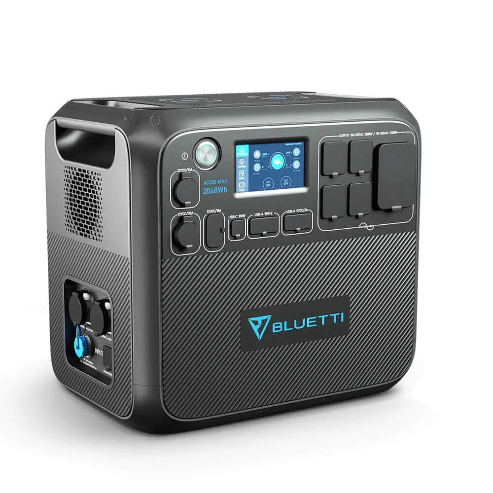 2200 Watt Portable Power Station - 2048Wh: Bluetti AC200 Max - Front Left View