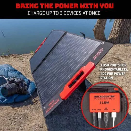 110 Watt Portable Solar Panel: GoSports