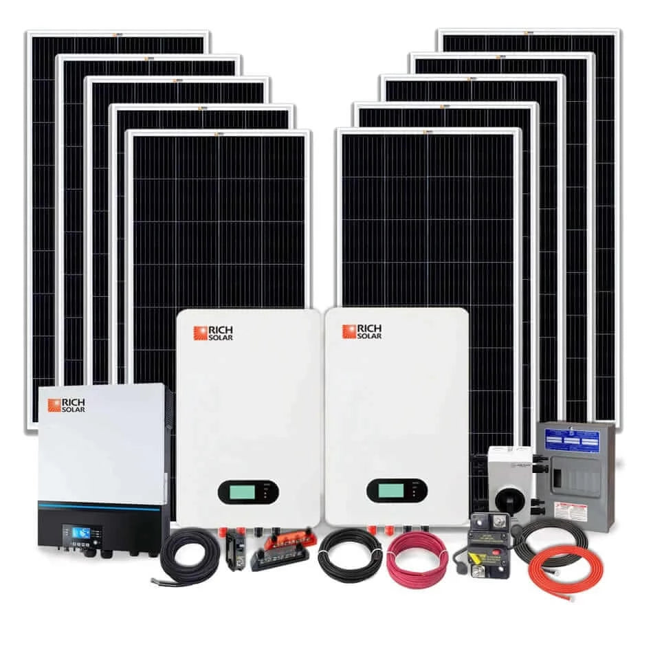 2000 Solar Watt Off Grid Solar Power System: Rich Solar